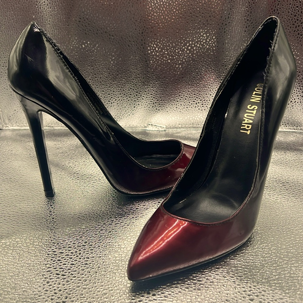 Colin Stuart Red/Black Ombré Heels 8.5